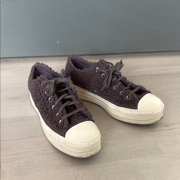 Converse Shoes - Converse Platform Low Cozy Sherpa Sneakers